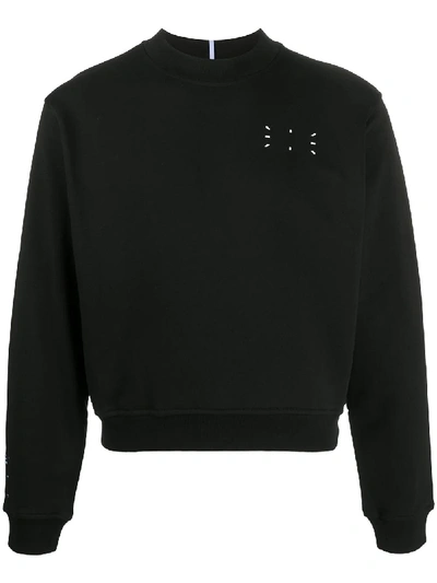 Shop Mcq By Alexander Mcqueen Long Sleeved Sweatshirt In Black