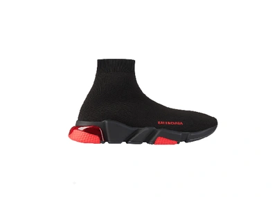 Pre-owned Balenciaga  Speed Clearsole Red In Red/black