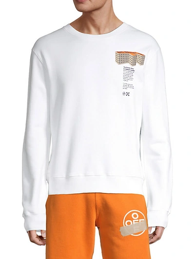 Shop Off-white Rationalism Cotton Sweatshirt In White