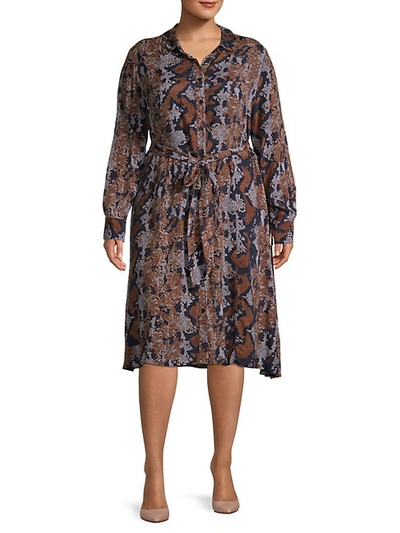 Shop Estelle Women's Plus Python-print Dress In Python Print