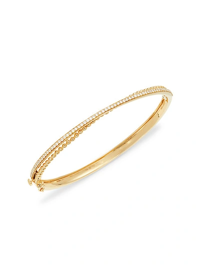 Shop Hueb 14k Yellow Gold & Diamond Bubble Bangle Bracelet