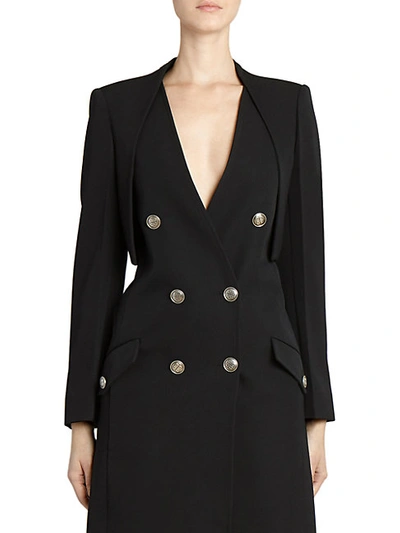 Shop Givenchy Wool Long-sleeve Bolero Jacket In Black