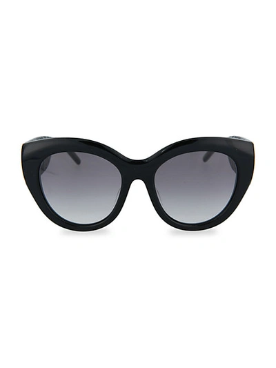 Shop Pomellato Core 53mm Cat Eye Sunglasses In Black