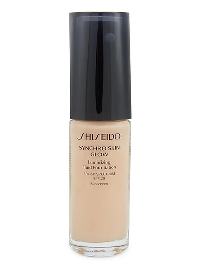 Shop Shiseido Syncho Skin Glow Spf 20 Luminizing Fluid Foundation