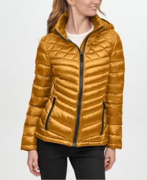 macy's calvin klein puffer jacket women's
