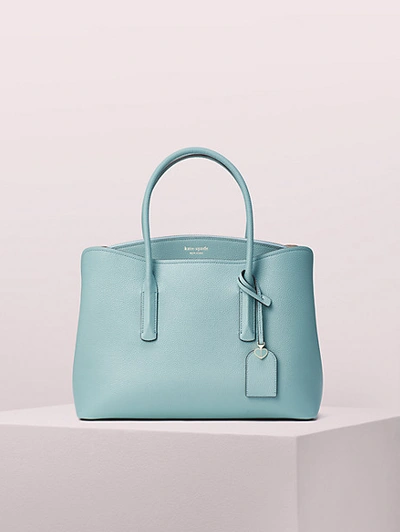 Shop Kate Spade Margaux Large Satchel In Frosted Spearmint