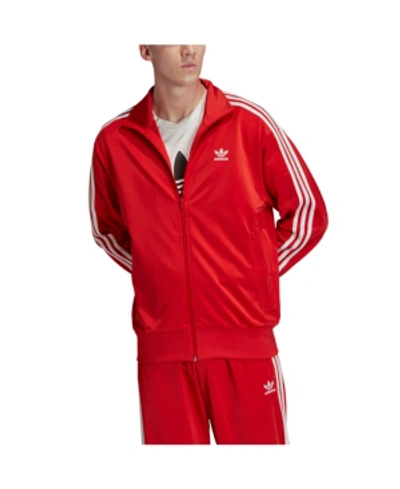 Shop Adidas Originals Adidas Men's Originals Adicolor Firebird Track Jacket In Lush Red