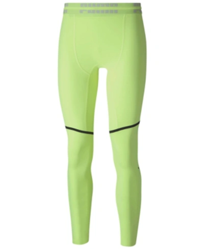 Shop Puma Men's First Mile Xtreme Leggings In Yellow