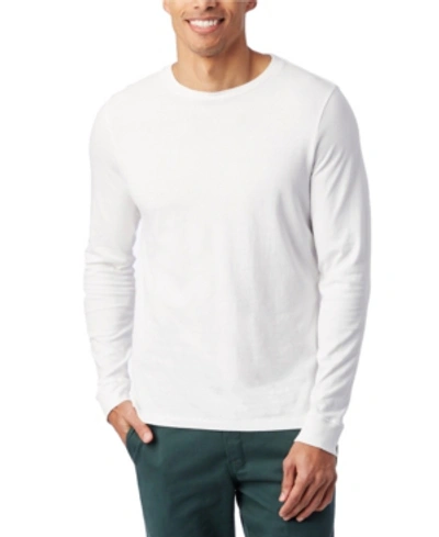 Shop Alternative Apparel Men's Outsider Heavy Wash Jersey T-shirt In White