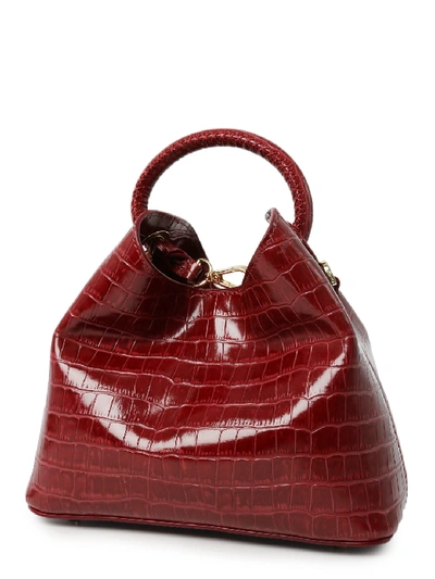 Shop Elleme Baozi Croco Bag In Bordeaux