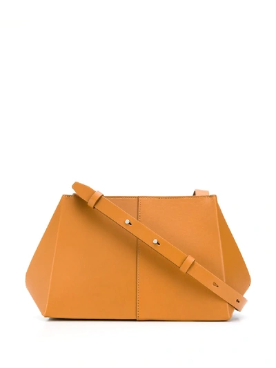 Shop Aesther Ekme Origami Clutch Bag In Brown