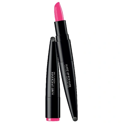 Shop Make Up For Ever Rouge Artist Lipstick 208 Fierce Flamingo 0.113oz / 3.2 G