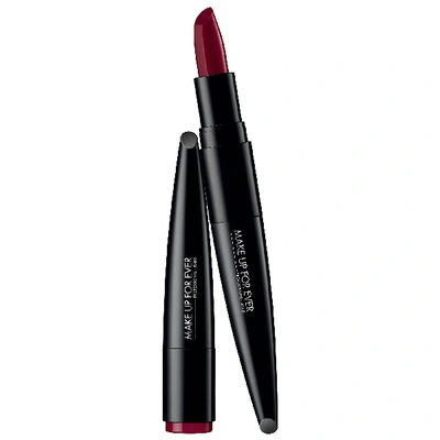 Shop Make Up For Ever Rouge Artist Lipstick 418 Cheerful Burgundy 0.113oz / 3.2 G