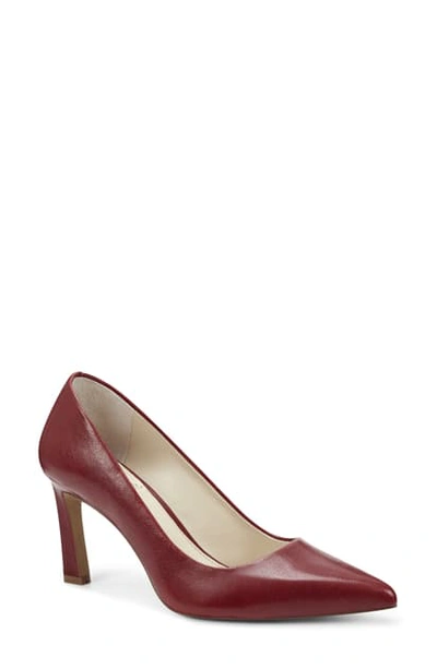 Shop Vince Camuto Retsie Pointed Toe Pump In Raven Red