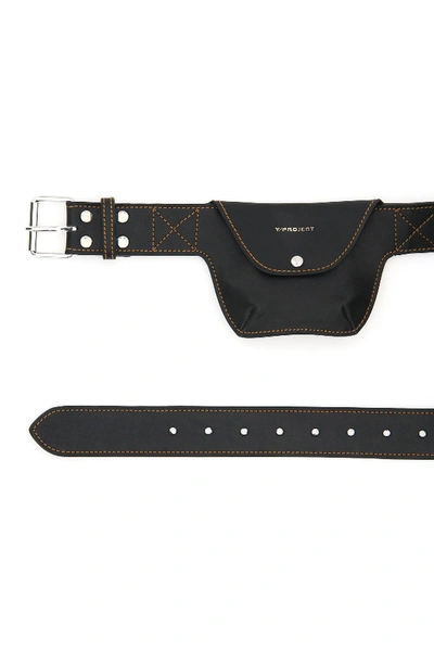 Shop Y/project Pocket Leather Belt In Brown