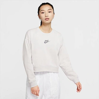 Shop Nike Women's Sportswear Crewneck Sweatshirt In Platinum Tint