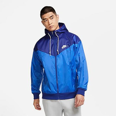 Nike Sportswear Windrunner Men's Jacket In Deep Royal Blue/game Royal/white  | ModeSens