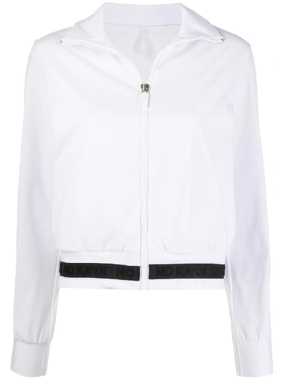 Shop No Ka'oi Zipped Two-tone Track Jacket In White