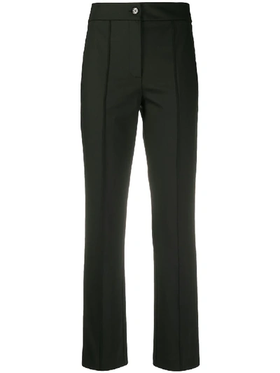 Shop Patrizia Pepe Stretch-fit Slim Trousers In Black