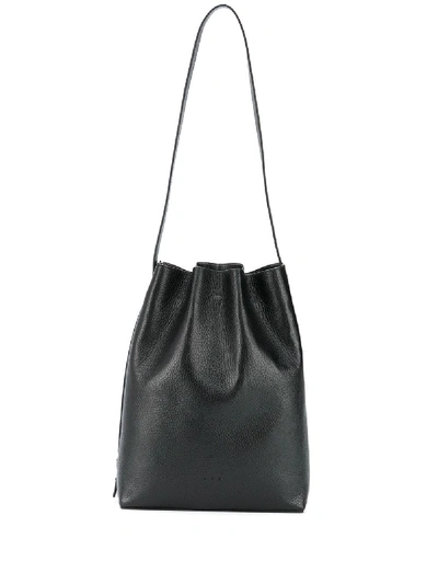 Shop Aesther Ekme Marin Bucket Bag In Black