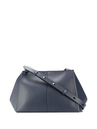 Shop Aesther Ekme Origami Clutch Bag In Blue