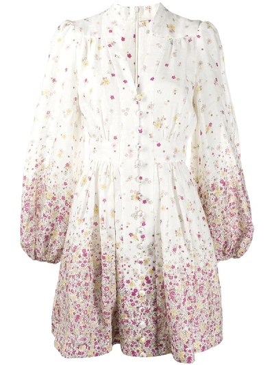 Shop Zimmermann Carnaby Floral Dress In White