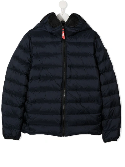 Shop Ai Riders On The Storm Young Padded Coat In Blue