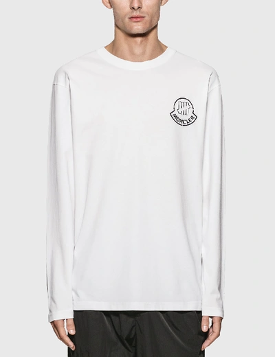 Moncler Genius 1952 X Undefeated Logo Long Sleeve T-shirt In White 