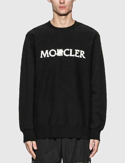 Shop Moncler Genius 1952 X Undefeated Logo Sweatshirt In Black