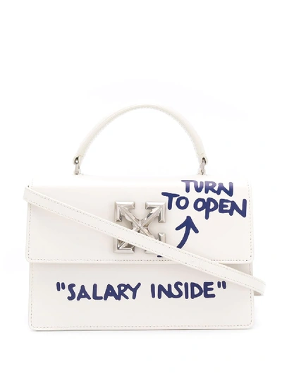 Shop Off-white Jitney 1.4 Quote Tote In Neutrals