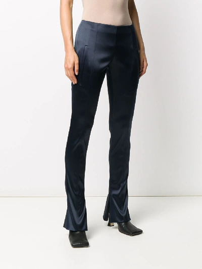 Shop Off-white Skinny Trousers In Blue