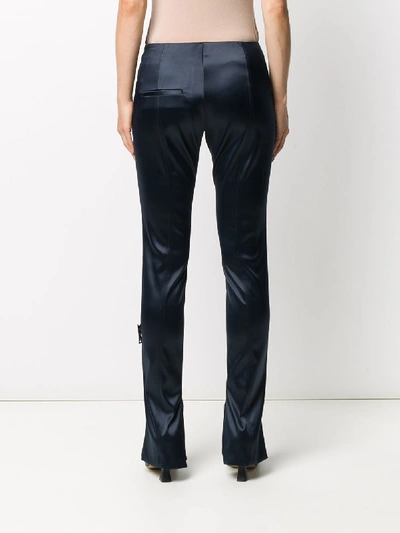 Shop Off-white Skinny Trousers In Blue