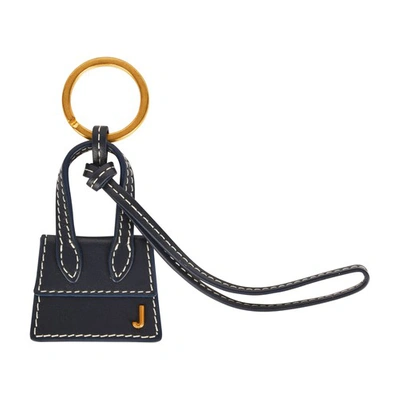 Shop Jacquemus Chiquito Keychain In Navy