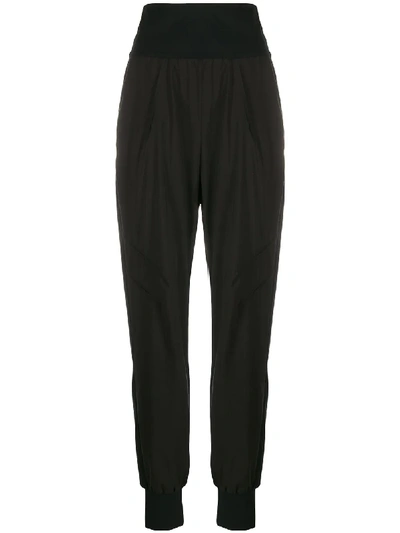 Shop No Ka'oi High-rise Slim-fit Track Trousers In Black