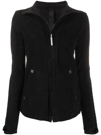 Shop Isaac Sellam Experience Saugrenue Patchwork Jacket In Black