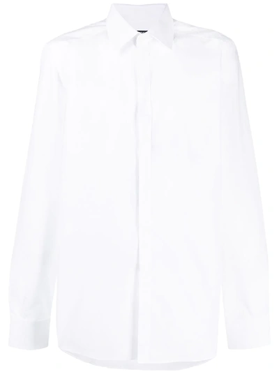 Shop Dolce & Gabbana Cotton Long-sleeve Shirt In White