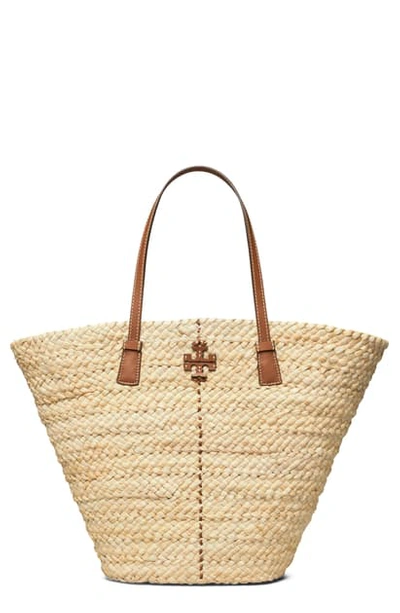 Shop Tory Burch Mcgraw Straw Tote In Natural
