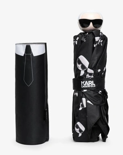 Shop Karl Lagerfeld Umbrellas In Black
