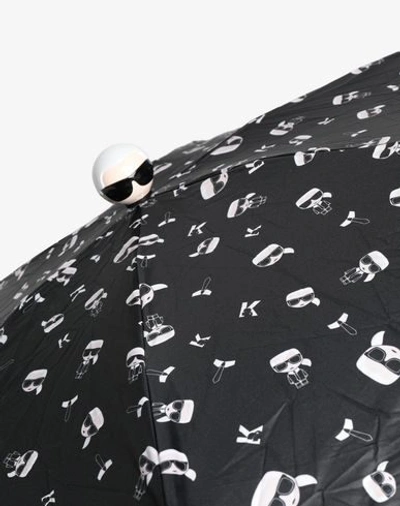 Shop Karl Lagerfeld Umbrellas In Black