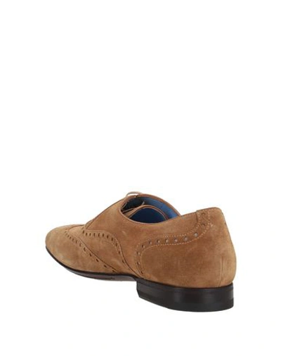 Shop A.testoni Lace-up Shoes In Camel