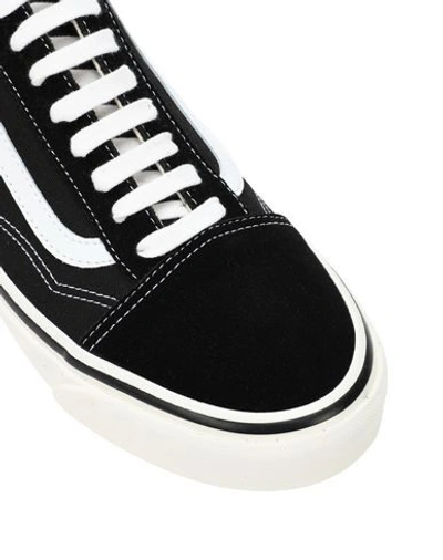 Vans Ua Old Skool 36 Dx Man Sneakers Black Size 9 Soft Leather, Textile Fibers In Black