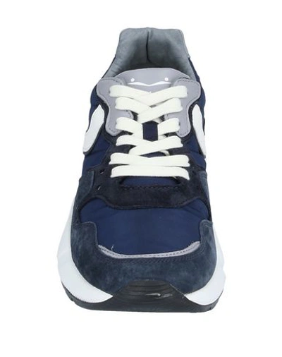 Shop Voile Blanche Man Sneakers Midnight Blue Size 7 Soft Leather, Textile Fibers