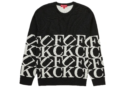 Pre-owned Fuck Sweater Black