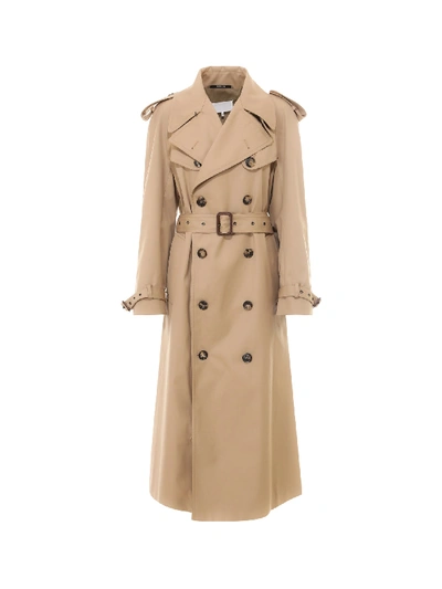 Shop Maison Margiela Trench In Beige