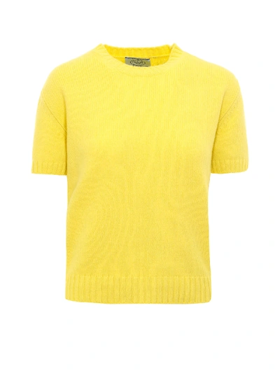Shop Prada Sweatshirt In Yellow