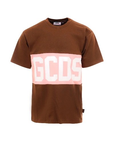 Shop Gcds T-shirt In Brown