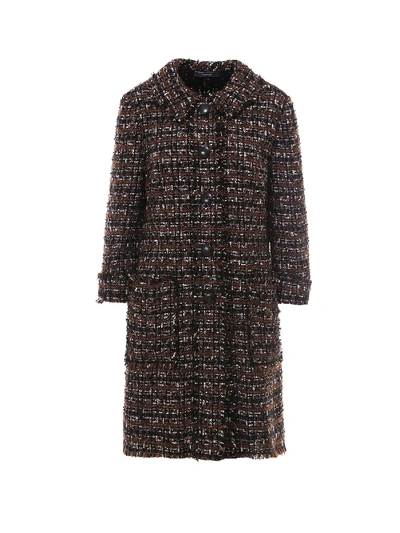 Shop Dolce & Gabbana Coat In Brown