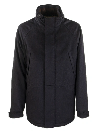 Shop Loro Piana Icer Jacket Cashmere Storm System Navy In Blue Navy