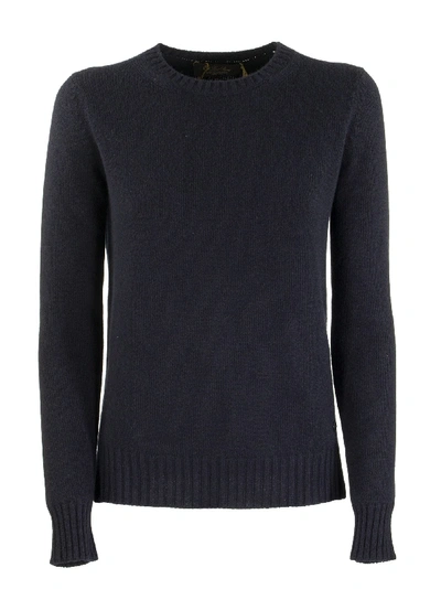 Shop Loro Piana Girocollo Baby Cashmere Blue Sweater