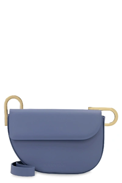 Shop Nico Giani Tilly Leather Crossbody Bag In Blue